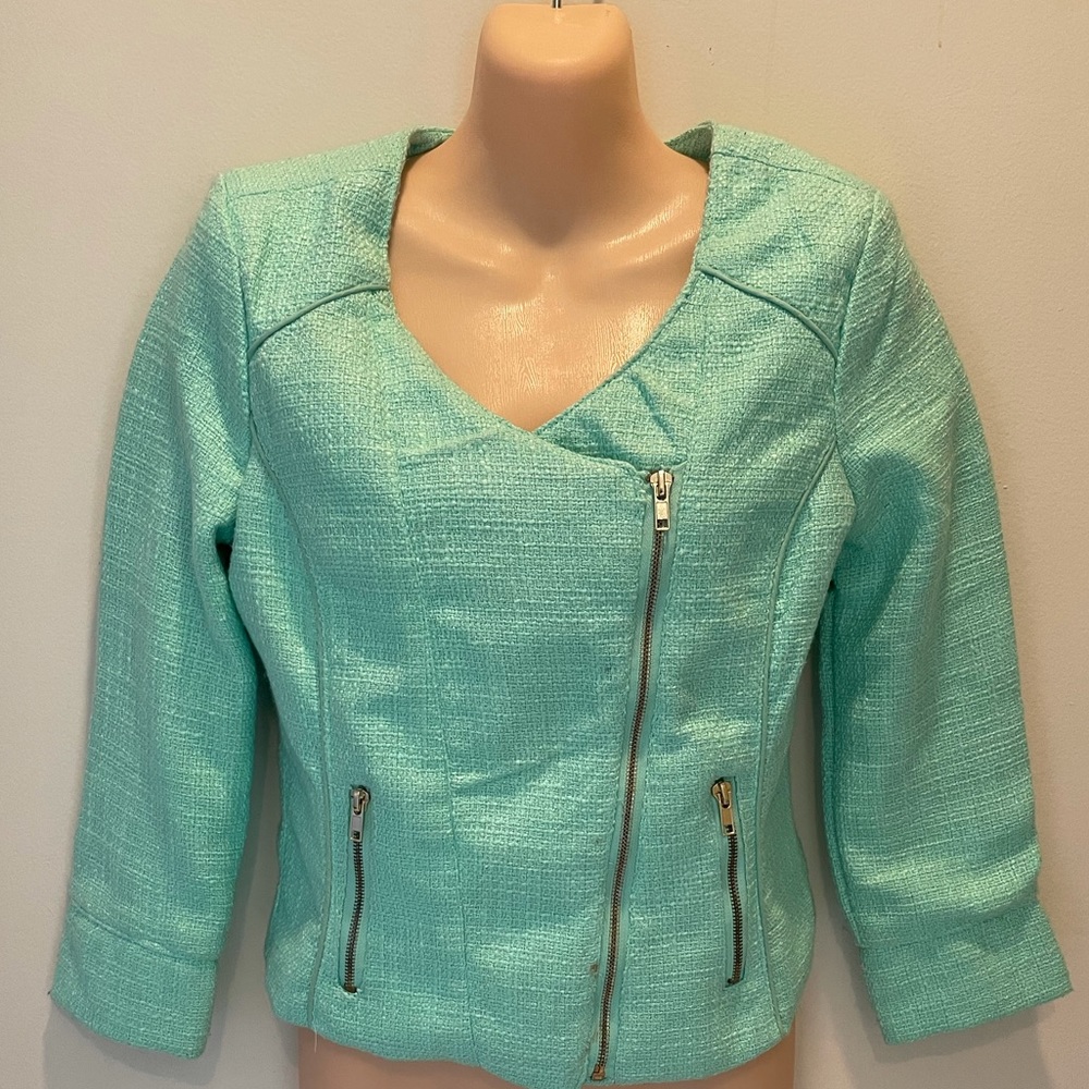Turquoise Tweed Blazer